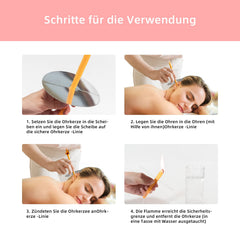 20 Ear Candles/Ear Candles Made of Natural Beeswax, Ear Cleaner Earwax Removal, Hollow Cone Candles with 10 Protective Discs and Cotton Swabs, 8 Different Aromatic Scents