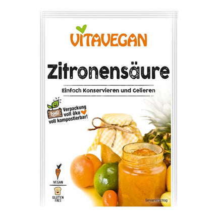 Vitavegan - Citric Acid - 10 g - Pack of 20
