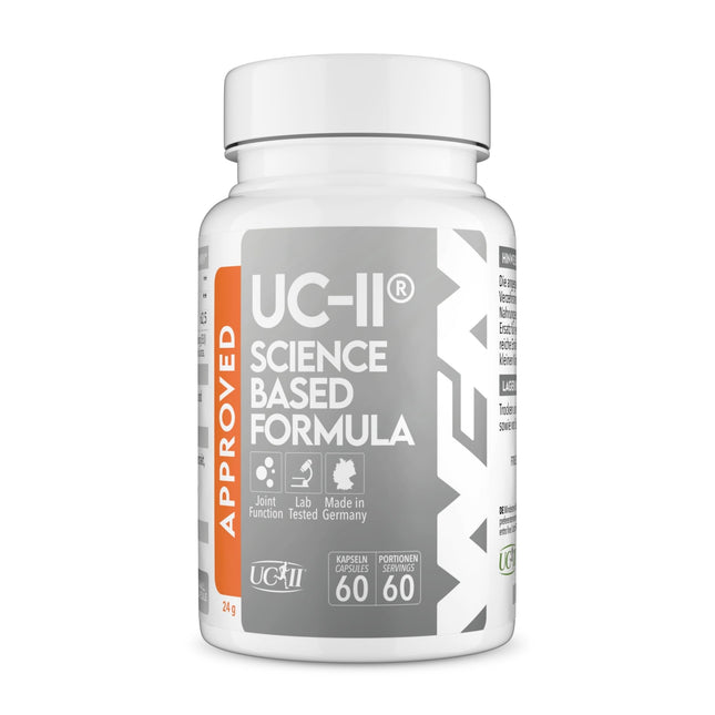 WFN Approved UC-II - Undenatured Collagen Type 2 High Dose - 60 Capsules - Joint Complex with UC II Collagen, Vitamin C &amp; Boswellia Serrata - Produced in Germany - Externally Laboratory Tested