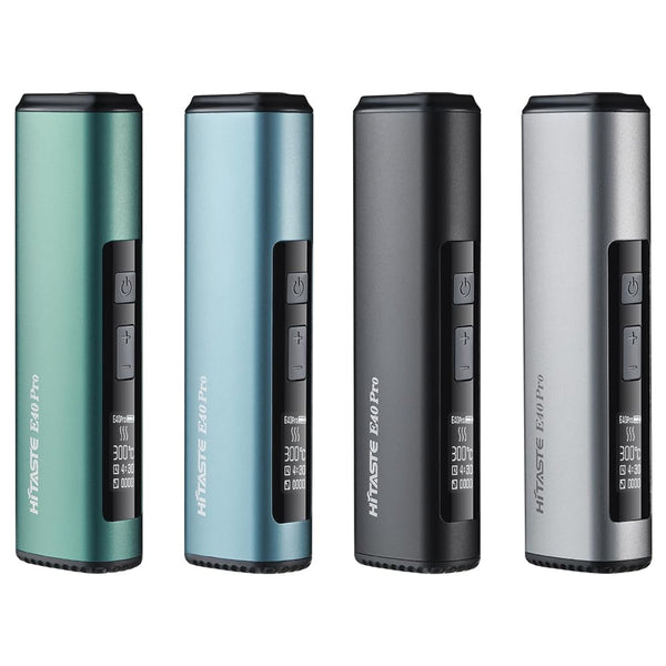 HI TASTE E40 Pro Tobacco Heater Compatible with IQOS ILUMA TEREA, Great Taste, 3200mAh Large Battery, Drying Function, Clear OLED Display, Metal Finish (Metal Black)