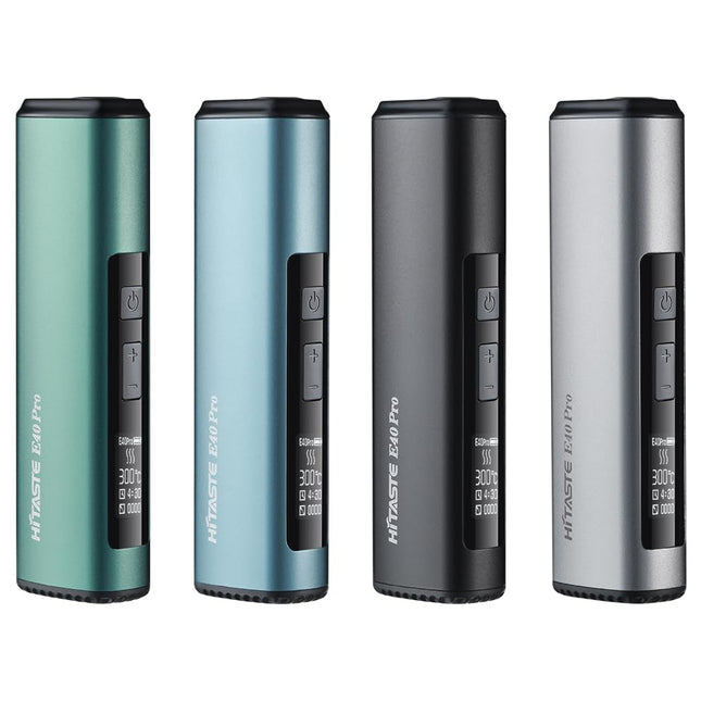 HI TASTE E40 Pro Tobacco Heater Compatible with IQOS ILUMA TEREA, Great Taste, 3200mAh Large Battery, Drying Function, Clear OLED Display, Metal Finish (Metal Black)