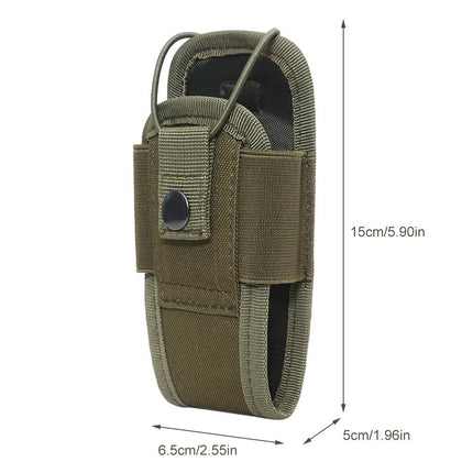 MiOYOOW Tactical Radio Bag, Small Molle Bag for Walkie Talkie, Molle Pouch Bag Walkie Talkie Radio Bag for Radio