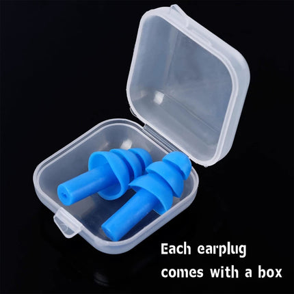 14 Pairs of Silicone Earplugs, Sleeping Earplugs, Hearing Protection Earplugs Set, Ear Plugs with Storage Box, Earplugs with Cord, Reusable