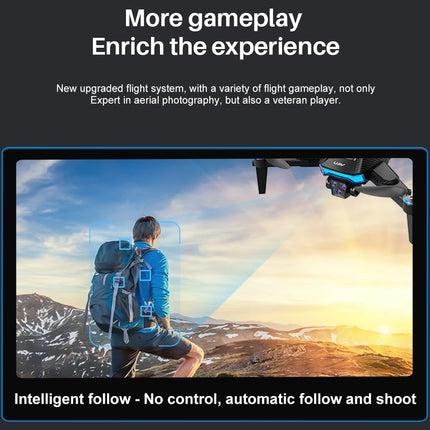 OBEST Drone with Camera, Camera Drone for Beginners, Brushless Motor, 5G WiFi Foldable RC Drone, 360° Obstacle Avoidance, 90° ESC Camera, One-Button Take-off/Landing (2 Batteries)