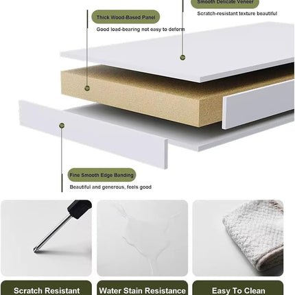 MEYEBP Bedtable Overbed Table with Wheels, Height Adjustable Table Over the Bed Table King Size, Rolling Desk Over Bed, King Beds Rolling Medical Bed Desk for Hospital and Home