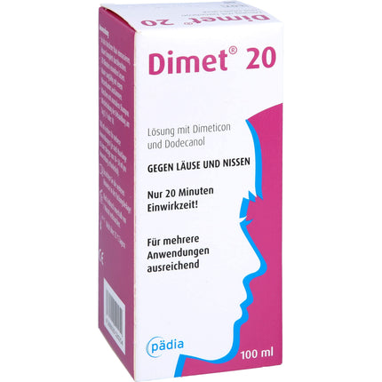 Dimet 20 solution against lice and nits, 100 ml