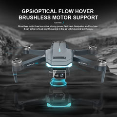 Gleto GPS Drone with 4K Dual Camera for Adults, Professional Drones with Brushless Motor, 60 Minutes Long Flight Time, Automatic Return Home, Follow Me, RC Quadcopter for Beginners