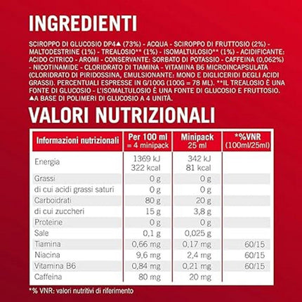 Enervit Enervitene Sport Taste Raspberry with Caffeine Pack of 24 gels of 25ml