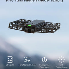 HOVERAir X1 Drone with Camera, Self-Flying Camera Drone with Follow Me Mode, Mini Pocket-Sized Drone, HDR Video Recording, Intelligent Flight Paths, Hands-Free Control, Black (Combo)