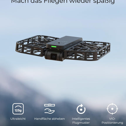 HOVERAir X1 Drone with Camera, Self-Flying Camera Drone with Follow Me Mode, Mini Pocket-Sized Drone, HDR Video Recording, Intelligent Flight Paths, Hands-Free Control, Black (Combo)