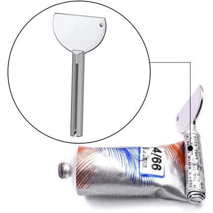 Newaner Metal Tube Squeezer 6 Pieces, Tube Squeezer, Stainless Steel Tube Press, Toothpaste Squeezer for Cosmetics, Shoe Polish, Hair Dye, Pigments, Suitable for Kitchen, Bathroom, Studio