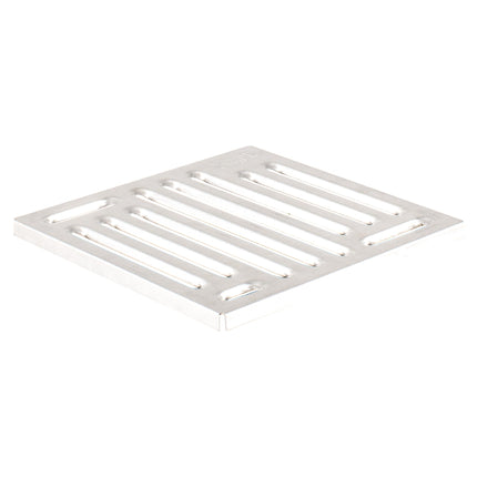 ScarMaxx - Yard drain 250x250 mm - Floor drain with dirt trap bucket, with connection for KG pipes of various sizes - Plastic floor drain - Galvanized grid