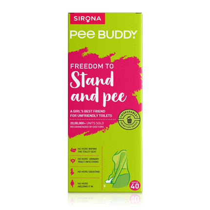 PEE BUDDY Cardboard Urinal Pee Funnel for Women, Peeing While Standing, Urination Aid for Women Antibacterial 80 Pee Funnels for Women