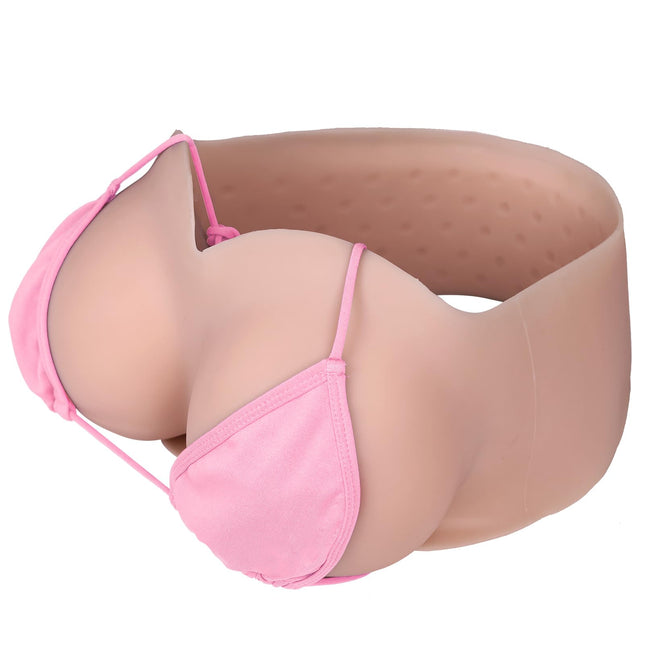 Vnmcry Silicone Breast Forms Realistic Crossdresser V-Neck Silicone Boobs Gel Filled Strapless False Breast Forms for Transgender Breast Prosthesis (Beige Skin - C Cup Size S)