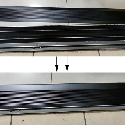 Wheelchair ramp non-slip threshold strip door floor transition strip metal threshold ramp reducer door ramp floor reducer height 1-4cm access channel for sweeping robot luggage