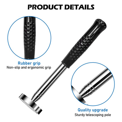 Magnet Pick Up Tool, Extendable Magnetic Lifter Magnetic Bar Gripper 22cm to 103.5cm, Telescopic Magnetic Bar, Flexible Magnet Telescopic Bar Stainless Steel for Picking Up Small Parts Keys