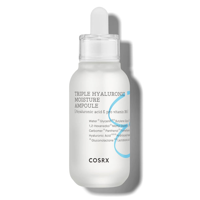 COSRX Triple Hyaluronic Moisture Ampoule, Hyaluronic Acid Viscous Serum, Korean Skincare, Animal Testing Free, Paraben Free 40 ml / 1.35 fl. oz.