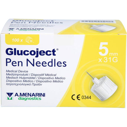 GLUCOJECT pen needles 31 Gx5 mm 0.25 mm 100 pcs