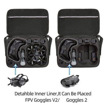 Portable Carrying Case for DJI Avata Goggles2 FPV2 Drone, Storage Bag for Avata Drone with Shoulder Strap, Black