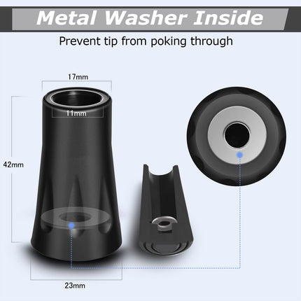 OTraki 12 pieces walking sticks rubber buffer Nordic walking stick walking stick rubber buffer for trekking sticks trekking accessories rubber for hiking sticks