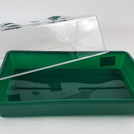 Mini greenhouse, indoor greenhouse, plastic, dark green, 38x24x18 cm