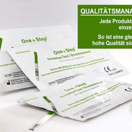 50 One+Step Ovulation Tests with optimal sensitivity 20 miu/ml - Fertility test for women - Ovulation tests for ovulation