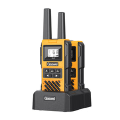 Gaswei G1pro High-Performance Long-Range Walkie Talkies for Adults, Rechargeable Emergency Two-Way Radios, 16-Channel Walkie Talkie with Lithium-Ion Battery, IP67 Waterproof (2 Pack)