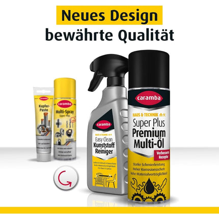 Caramba Power Oil Stain Remover, Removes oil stains on paving stones, concrete, textiles, and more, suitable for garage floors, gel texture, 1 l