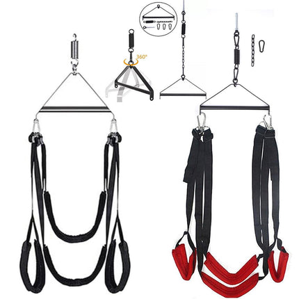 Vielretude love swings Loveswing Sex swing Sex furniture Swing Adult Swing Extreme Sex Various sex positions Sex toys (Black)