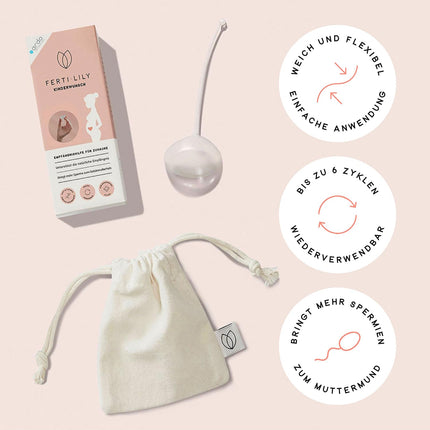 Ardo FERTI-LILY Fertility Conception Aid, Pregnancy Aid, Naturally Gentle, Hormone-Free, For Home Use, 100% Medical Silicone, Baby Planning &amp; Getting Pregnant
