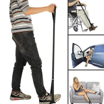 Leg Lifter-Thigh Lifter, Rigid Leg Lifter with Hand and Foot Straps, 44-Inch Mobility Aids for Elderly, Disabled and Handicapped, for Wheelchair, Bed, Car, Couch