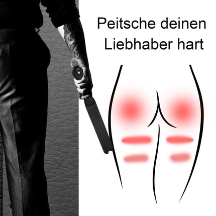 Whip Set for Sex Bdsms Lingerie Slave Whip for Slaves SM Spanking Flogger BDSM Crop Long Black Leather Whip Exotic Whip Paddle for Sex Bdsms Toys Extremely Hard for Women Couples