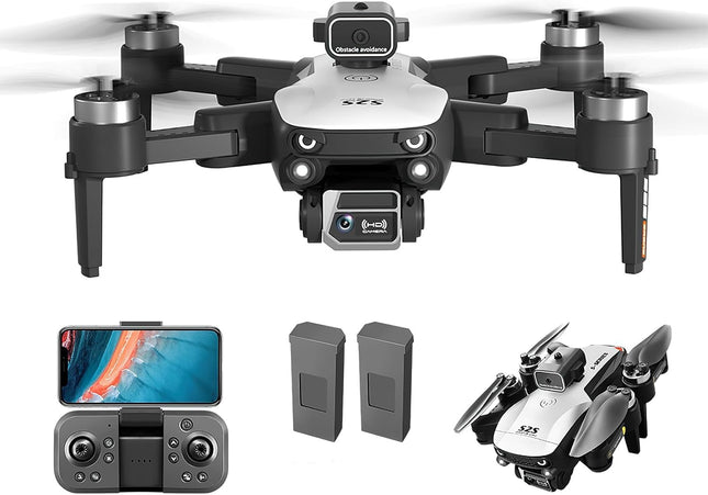 OBEST Drone with 4K Camera, Brushless Motor Drone, FPV Foldable Quadcopter Drone with 360° Active Obstacle Avoidance, Kids Adults Toys &amp; Gifts