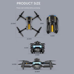 Goolsky LSRC XT2 Drone, Drone with 4k Camera, WiFi Optical Flow Positioning, 2.4GHz Obstacle Detection, Quadcopter Drone for Beginners, Blue