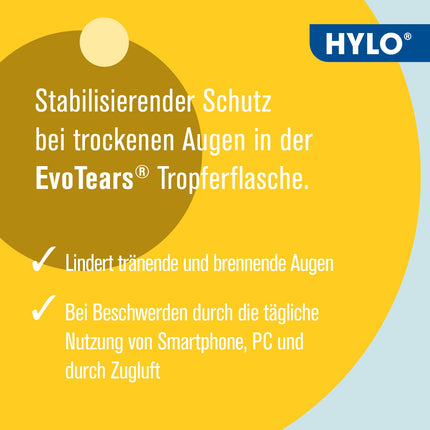 EvoTears® eye drops for dry eyes - Unique due to perfluorohexyloctane and water-free, 3ml