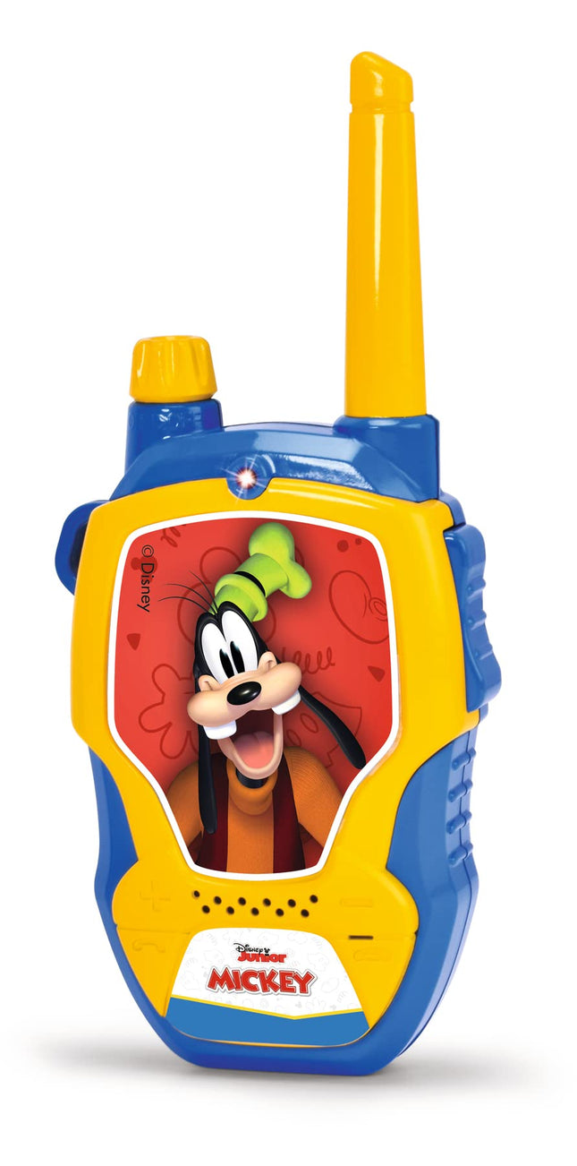 Dickie Toys – Walkie Talkie Disney Mickey Mouse 2 radios, specially designed for children from 4 years, up to 100 m range, toy radios