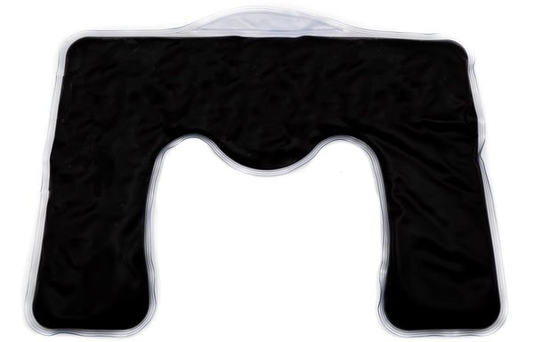 Moor pillow with cover · Neck pillow microwave with natural moor filling &amp; cotton cover · specially shaped for neck &amp; shoulder · pleasant warmth with moor pillow | distributed by axion