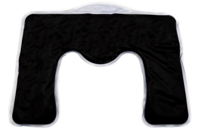 Moor pillow with cover · Neck pillow microwave with natural moor filling &amp; cotton cover · specially shaped for neck &amp; shoulder · pleasant warmth with moor pillow | distributed by axion