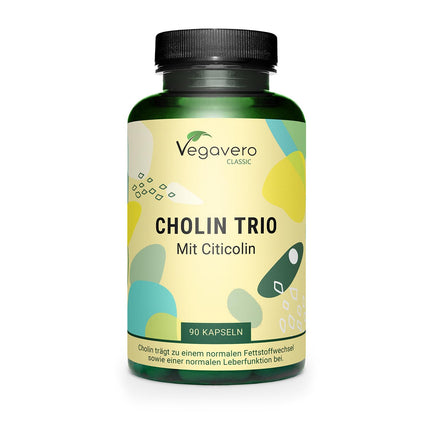 Choline Capsules | Unique: 3 Forms | Bitartrate, Citicoline &amp; Phosphatidylcholine | Liver - Lipid Metabolism* | Laboratory Tested | No Additives | From Vegavero®