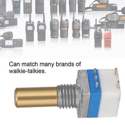 Diyeeni Volume Switch, Rustproof Abrasion-resistant Volume Control, Potentiometer for Audio Stereo Volume Switch Control for Many Brands of Walkie-Talkies