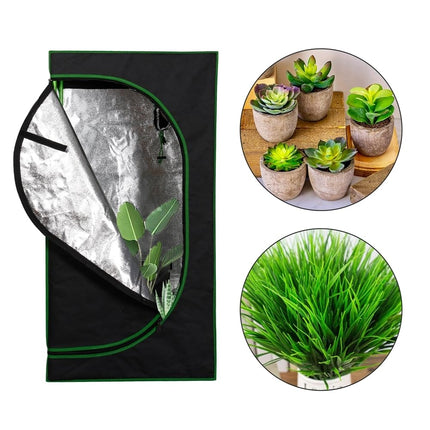 Mucola Grow Tent 40x40x160 cm Set with 3-in-1 Measuring Device | Grow Tent for Hydroponics for Plant Cultivation | Light- and Waterproof | Indoor Grow Tent with Reflective Inner Film | Indoor Greenhouse