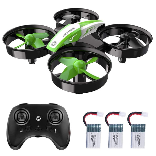 Holy Stone HS210 Mini Drone for Kids Adults, Indoor Toys, RC Quadcopter, Flat for Boys and Girls, with Auto Hover, 3D Flip, 3 Batteries and Headless Mode, Toys for Toddlers,