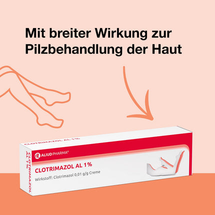 ALIUD PHARMA Clotrimazole AL 1%, 50g Cream: Antimycotic for the treatment of skin fungus and athlete's foot
