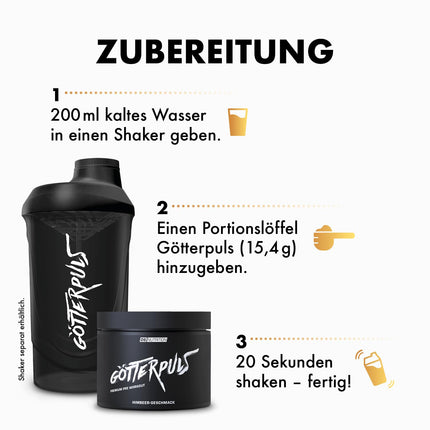 OS NUTRITION Götterpuls Premium Pre Workout Booster Raspberry 308g