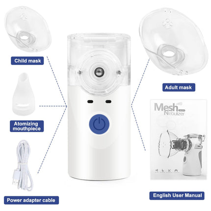 Inhaler, Inhaler with self-cleaning function, Inhaler for adults and children, Efficient atomization, Efficient atomization for home and travel use