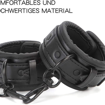 Leweiko SM handcuffs and eye mask blindfold fetish sex toy for couples,BDSM fetish bondage set for restraints sex toy for couples extreme