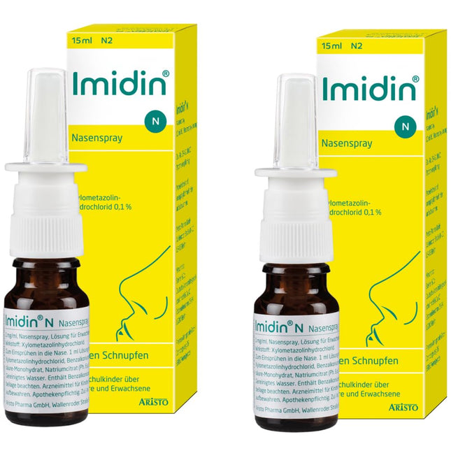 Imidin N - Nasal spray for colds - Twin pack at a special price (2 x 15 ml nasal spray)