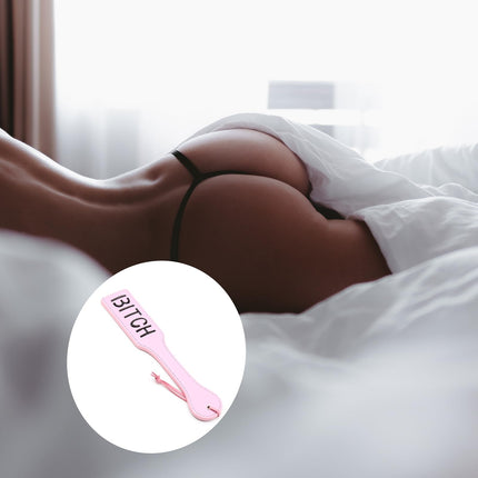 Paddle Sex SM, Leather Paddle Flogger Whip Erotic, BDSM Whip, Sex Toy Paddle for Couples (Pink)