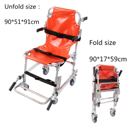 Transport chair, evacuation chair, carrying chair, patient transport, stair chair, hospital chair, lightweight, foldable ambulance firefighter evacuation chair for ambulances with sc
