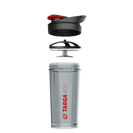 ROCKITZ Protein Shaker 500ml with unique concept - leak-proof + easy cleaning + protein mixing spring = perfectly creamy shakes without lumps - Premium Fitness Shaker Protein Shake